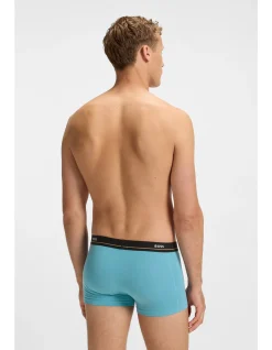 Five-pack of stretch-cotton trunks with logo waistbands