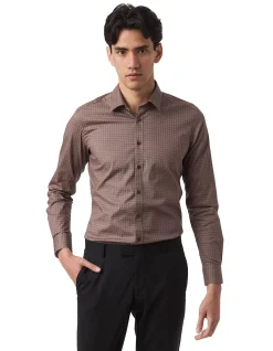 FLAME DIAMOND GEO PRINT SHIRT