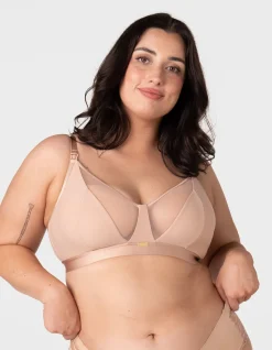 Flawless Full Cup Plunge Wirefree Nursing Bra