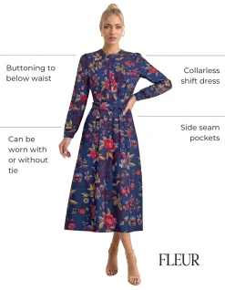 Fleur Pomegranate Dress