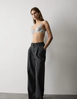 Florence Embroidery Wired Plunge Bra