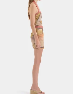 Florere Halter Mini Dress