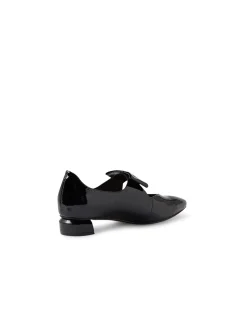 Flucar Patent Bow Strap Low Heel Flats