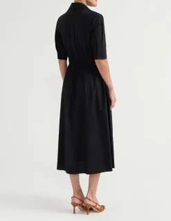 FOLDED WAIST SHIRT DRESS