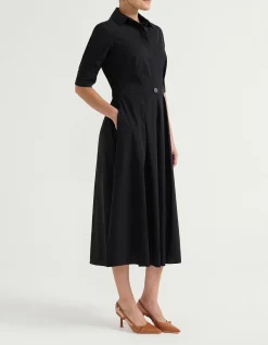 FOLDED WAIST SHIRT DRESS