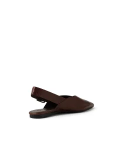 Foraya Pointed Slingback Leather Flats