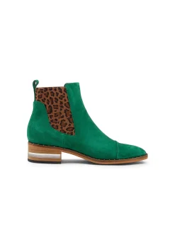 Forda Leopard Panel Suede Chelsea Boots