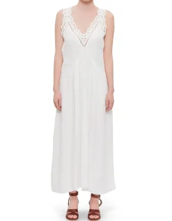 Freda Broderie Anglaise Midi Dress