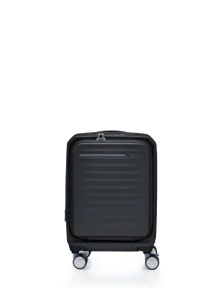 Frontec 54cm Expandable Small Carry-On Suitcase Black