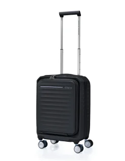 Frontec 54cm Expandable Small Carry-On Suitcase Black