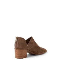 Fuego Suede Block Heel Ankle Boots