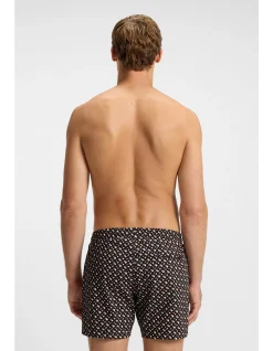 Fully lined quick-dry swim shorts with monogram print