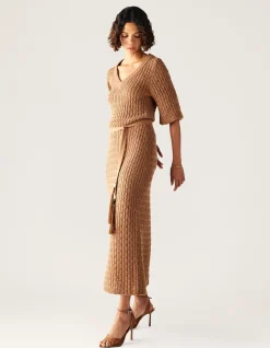 FURILIA KNIT MAXI DRESS
