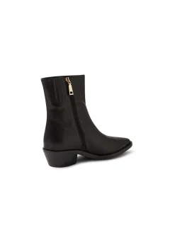 Fyona Chisel Toe Leather Ankle Boots