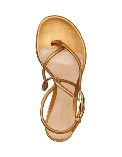 G32656 NAPPA SILK AND GLASS SANDAL