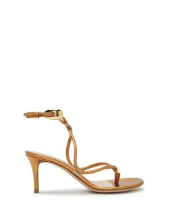 G32656 NAPPA SILK AND GLASS SANDAL