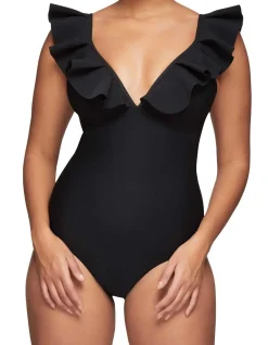 Gabriella D+ Cup Ruffle Underwire One Piece Swimsuit