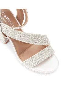 Gala Jewel Leather Platform Heel