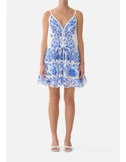 GATHER WAIST SHORT DRESS