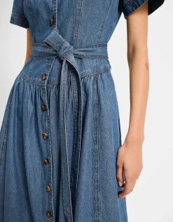 GENEVA DENIM SHIRT DRESS