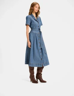 GENEVA DENIM SHIRT DRESS