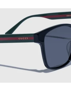 GG0417SK BLACK D-FRAME SUNGLASSES