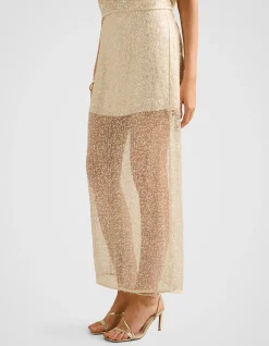 GIANNA EMBELLISHED MIDI SKIRT