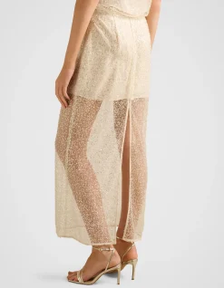 GIANNA EMBELLISHED MIDI SKIRT