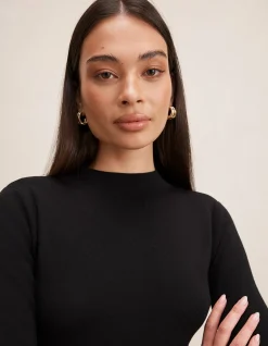 GIANNA VEGAN LEATHER PLEATED MIDI DRESS