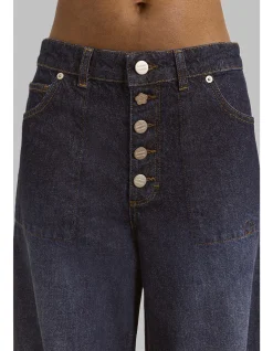 GIGI BAGGY WIDE TURN-UP JEANS