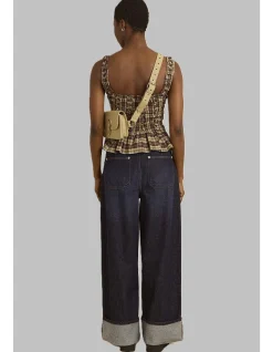 GIGI BAGGY WIDE TURN-UP JEANS