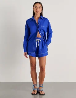 GIGI LINEN RELAXED LONG SLEEVE SHIRT
