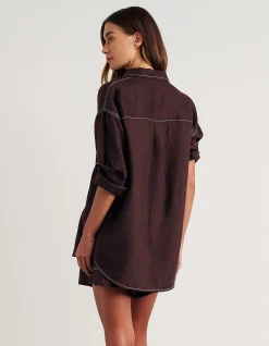 GIGI LINEN RELAXED LONG SLEEVE SHIRT