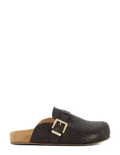 GLAIZED SLIP ON IN BROWN