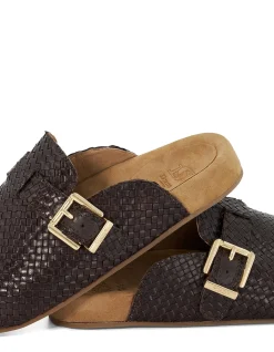 GLAIZED SLIP ON IN BROWN