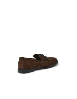 GLEAM MO Suede Bow Detail Loafers