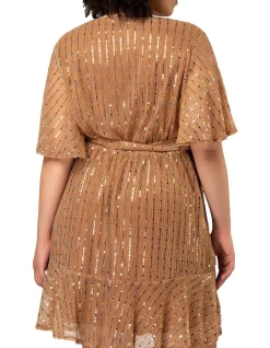 Glow Frill Hem Mini Dress