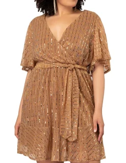 Glow Frill Hem Mini Dress