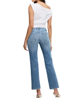 Good Legs Sculpting Mid Rise Straight Jeans