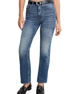 Good Icon High Rise Straight Ankle Jeans 71 cm