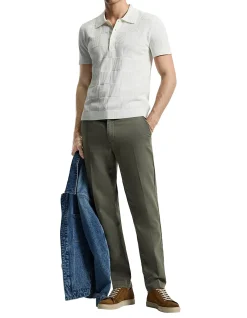 GRID STITCH POLO