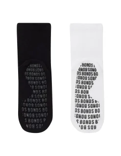 Grip Half Crew Non Slip Studio Socks 2 Pack