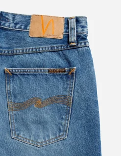 Gritty Jackson Mid Waist Straight Leg Jeans