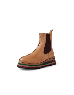 GUIDO Contrast Elastic Platform Chelsea Boots