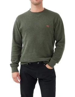 Gunn Crew Neck Sweat - Seaweed