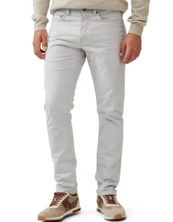 Gunn Straight Fit Micro Textured Long Leg Jeans