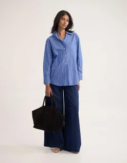 HAILEY STRIPED EURO FABRIC SHIRT