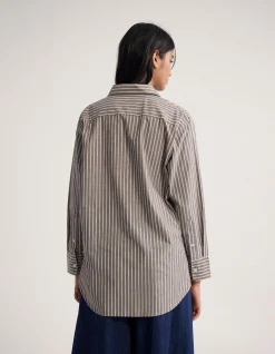 HAILEY STRIPED EURO FABRIC SHIRT