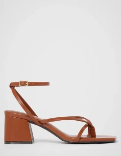 HALLIE TOE THONG BLOCK HEELED SANDALS