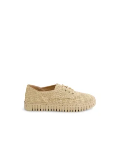 Hamburg Raffia Lace Up Casual Sneakers